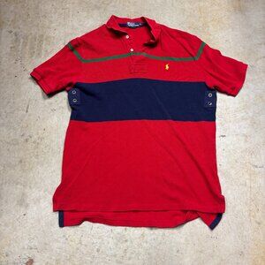 Vintage Polo Ralph Lauren Shirt XL Red Blue Yellow Pony